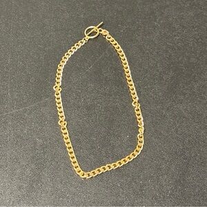 Elegant Gold Chain Necklace, 15”